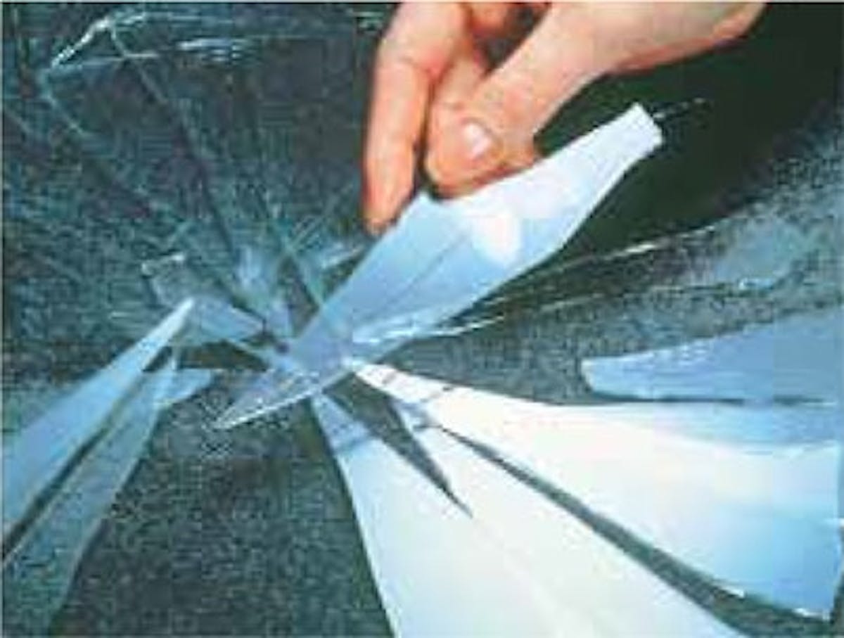 フロートガラスの割れ方